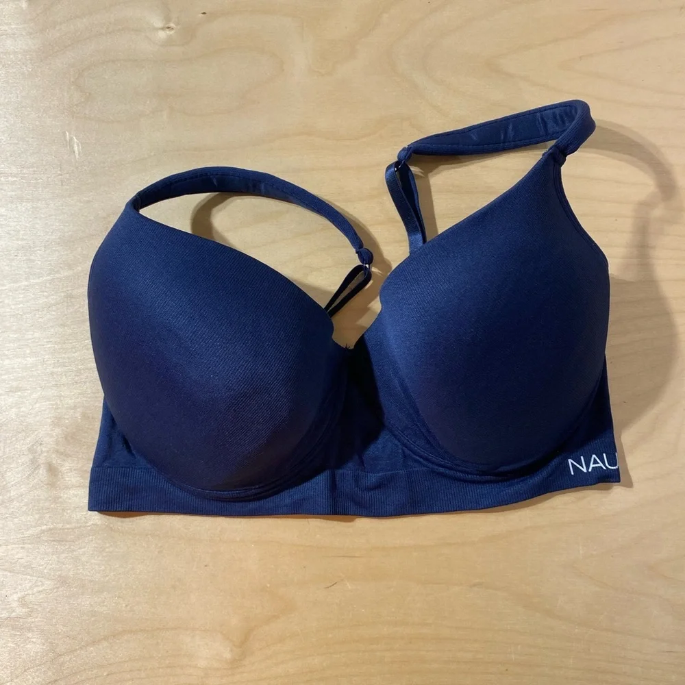 Nautica Women's Deep Blue Underwire Bra 42 D (OO)
